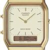 Casio AQ230GA-9D Men's Analog Digital Dual Time Gold Tone Metal Band Watch Casio AQ230GA-9D Men's Analog Digital Dual Time Gold Tone Metal Band Watch