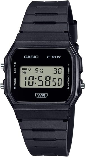 Casio F91W Series | Digital Watch | Water Resistant | LED Light | 1/100 SEC Stopwatch | Regular Time Keeping (HR, Min, SEC, PM, Date, Day) | Daily... Casio F91W Series | Digital Watch | Water Resistant | LED Light | 1/100 SEC Stopwatch | Regular Time Keeping (HR, Min, SEC, PM, Date, Day) | Daily...