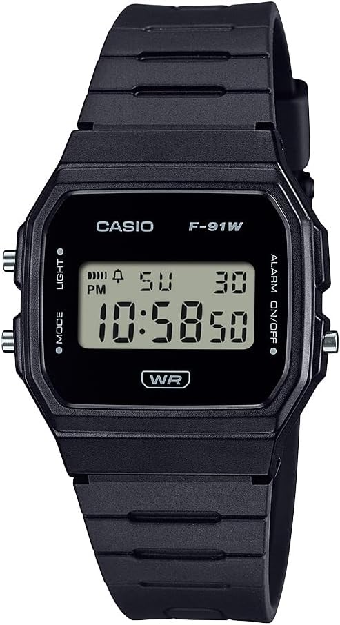 Casio F91W Series | Digital Watch | Water Resistant | LED Light | 1/100 SEC Stopwatch | Regular Time Keeping (HR, Min, SEC, PM, Date, Day) | Daily...