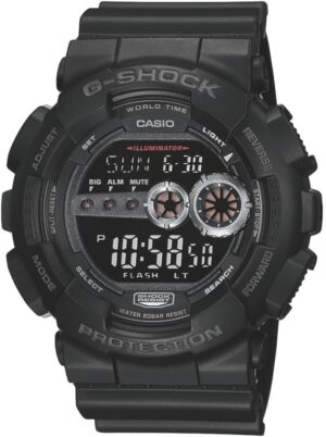 Casio G-Shock GD100-1B | Men's Tough Digital Watch | 200M Water Resistant | High-Brightness LED | Dual Time & 7-Year Battery Casio G-Shock GD100-1B | Men's Tough Digital Watch | 200M Water Resistant | High-Brightness LED | Dual Time & 7-Year Battery
