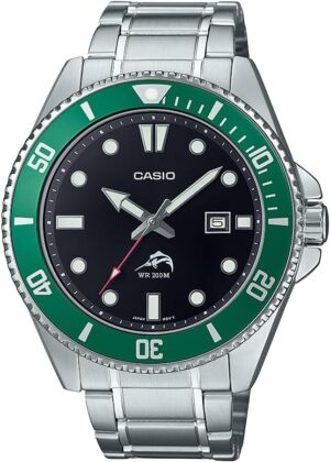 Casio MDV106 Series | Unisex Analog Watch | 200M WR | Stainless Steel Case | Resin Band | 2 Hand Analog (HR, Min, SEC) | Date Display | Screw Down... Casio MDV106 Series | Unisex Analog Watch | 200M WR | Stainless Steel Case | Resin Band | 2 Hand Analog (HR, Min, SEC) | Date Display | Screw Down...