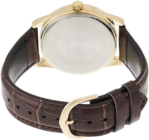 Casio Men's Mtp-v001gl-9b Quartz Watch with Genuine Leather