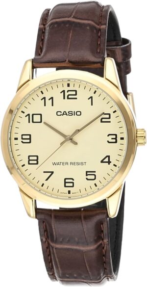 Casio Men's Mtp-v001gl-9b Quartz Watch with Genuine Leather Casio Men's Mtp-v001gl-9b Quartz Watch with Genuine Leather