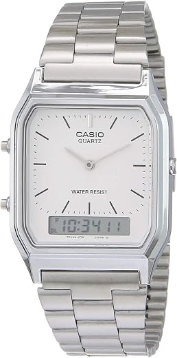 Casio - Mens Watch - AQ230A7D, Silver, Core Casio - Mens Watch - AQ230A7D, Silver, Core