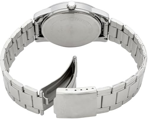 Casio #MTP-V001D-1B Men's Standard Stainless Steel Easy Reader Black Dial Watch
