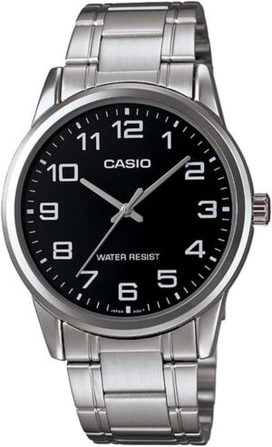 Casio #MTP-V001D-1B Men's Standard Stainless Steel Easy Reader Black Dial Watch Casio #MTP-V001D-1B Men's Standard Stainless Steel Easy Reader Black Dial Watch