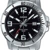 Casio MTP-VD01D-1BV Men's Enticer Stainless Steel Black Dial Casual Analog Sporty Watch, Silver, 48×42×10.7mm, Quartz Movement Casio MTP-VD01D-1BV Men's Enticer Stainless Steel Black Dial Casual Analog Sporty Watch, Silver, 48×42×10.7mm, Quartz Movement