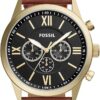 Flynn Chronograph Brown Leather Watch