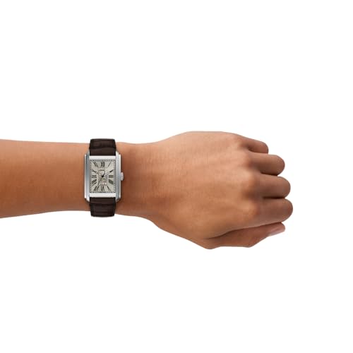 Fossil Carraway Automatic Beige Dial Watch ME3272