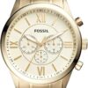 Fossil Flynn Chronograph Gold-Tone Stainless Steel Watch BQ1128 Fossil Flynn Chronograph Gold-Tone Stainless Steel Watch BQ1128