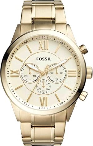 Fossil Flynn Chronograph Gold-Tone Stainless Steel Watch BQ1128 Fossil Flynn Chronograph Gold-Tone Stainless Steel Watch BQ1128