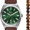 Fossil Men's Everett Quartz Stainless Steel Watch, Three-Hand Watch for Men