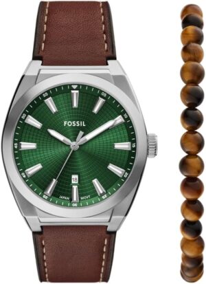 Fossil Men's Everett Quartz Stainless Steel Watch, Three-Hand Watch for Men Fossil Men's Everett Quartz Stainless Steel Watch, Three-Hand Watch for Men