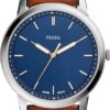 Fossil Men's Minimalist Quartz Stainless Steel Three-Hand Watch for Men