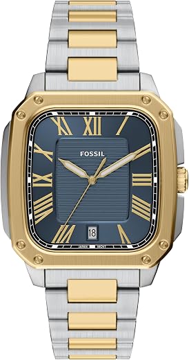 Fossil Men's Watch, Crosby Three-Hand Date Stainless Steel Watch for Men Fossil Men's Watch, Crosby Three-Hand Date Stainless Steel Watch for Men