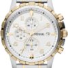 Fossil Men's Watch, Dean Quartz Stainless Steel Chronograph Watch for Men