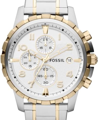 Fossil Men's Watch, Dean Quartz Stainless Steel Chronograph Watch for Men