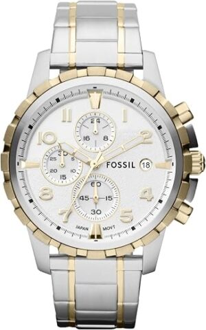 Fossil Men's Watch, Dean Quartz Stainless Steel Chronograph Watch for Men Fossil Men's Watch, Dean Quartz Stainless Steel Chronograph Watch for Men