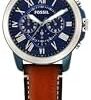Fossil Men's Watch, Grant Quartz Stainless Steel Chronograph Watch for Men