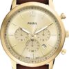 Fossil Men's Watch, Neutra Quartz Stainless Steel Chronograph Watch for Men