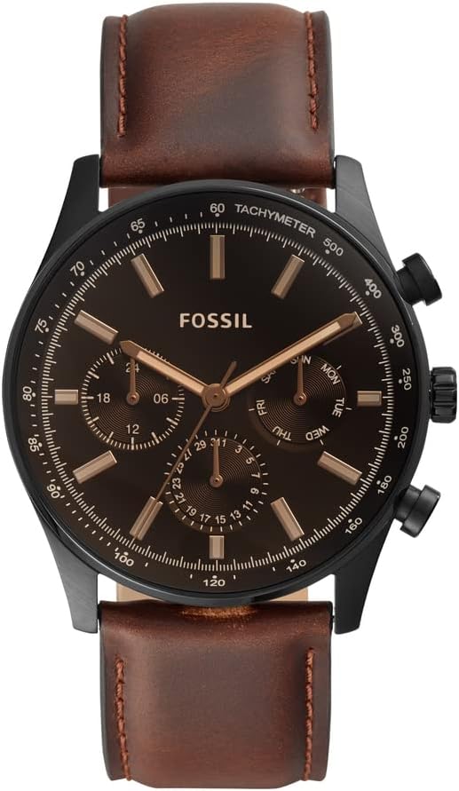 Fossil Sullivan Multifunction Brown Leather Watch BQ2457 Fossil Sullivan Multifunction Brown Leather Watch BQ2457
