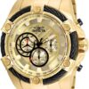 Invicta 25515 Bolt Men 52mm Stainless Steel Gold Gold dial VD54 Quartz
