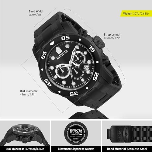 Invicta Men's Pro Diver Collection Chronograph Watch