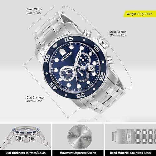 Invicta Men's Pro Diver Collection Chronograph Watch
