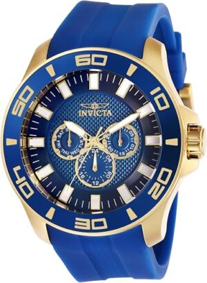 Invicta Mens Pro Diver Quartz Watch, Blue, 28002