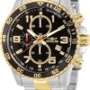 Invicta Men's Specialty Chronograph Textured Dial Stainless Steel Watch