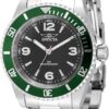 Invicta Specialty Men 40mm Stainless Steel Steel Black dial PC21J Quartz