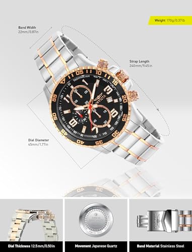 Invicta Specialty Stainless Steel Men's Quartz Watch - 45mm