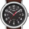 Timex Weekender 38mm Unisex Analog Watch | INDIGLO Backlight | Adjustable Durable Nylon Fabric Slip Through Strap | 24 Hour Time
